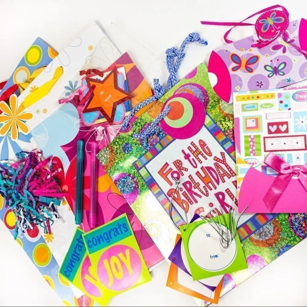 Birthday Girl Gift Bags & Tags - Large Bundle